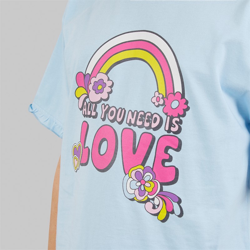 Board Angels Girls T-Shirt And Leopard Shorts Set Pink/Purple