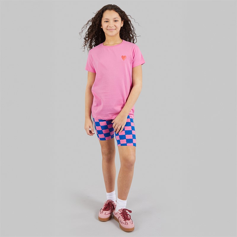Board Angels Girls T-Shirt And Shorts Set Pink/Blue