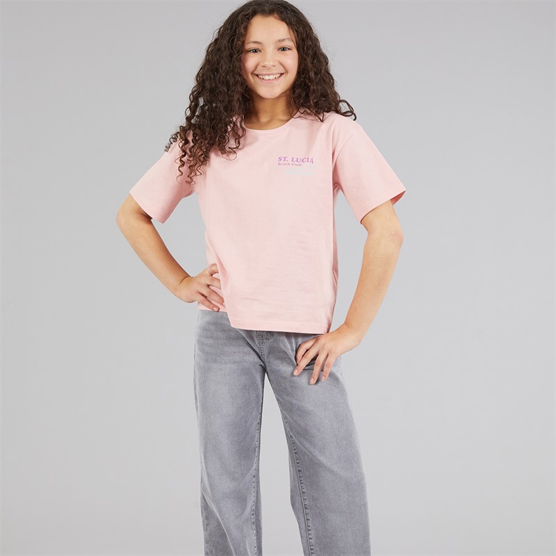 Board Angels Girls Relaxed Jeans Light Grey Wash