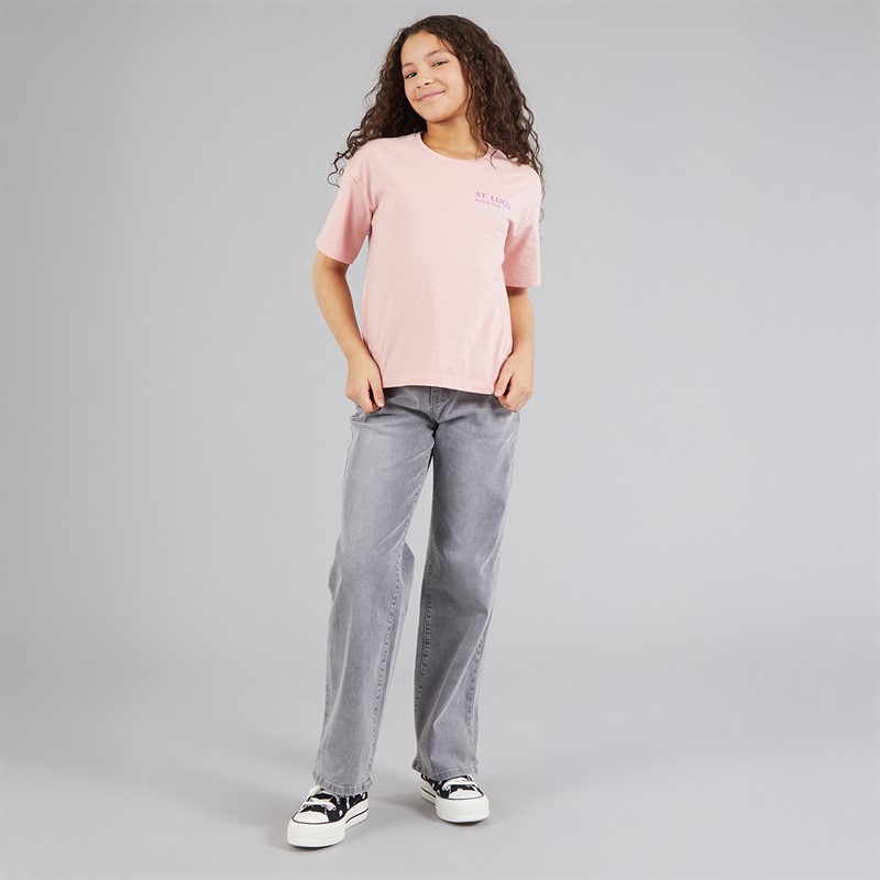 Board Angels Girls Relaxed Jeans Light Grey Wash