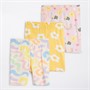 Board Angels Girls Three Pack Cycle Shorts Multi