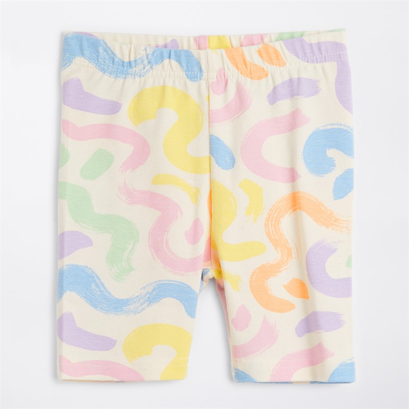 Board Angels Girls Three Pack Cycle Shorts Multi