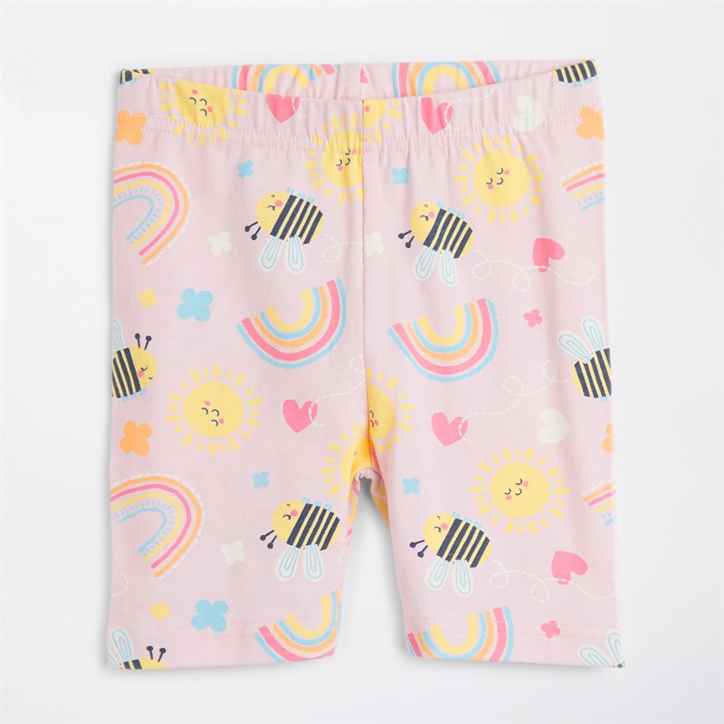 Board Angels Girls Three Pack Cycle Shorts Multi