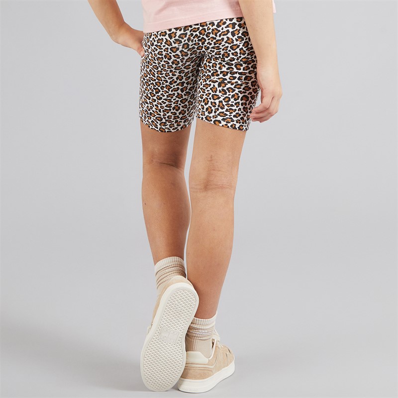 Board Angels Girls Cycle Shorts Animal Print