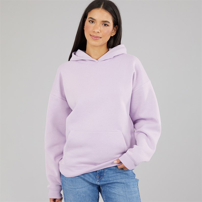 Board Angels Womens Oversized Overhead Hoodie Lilac