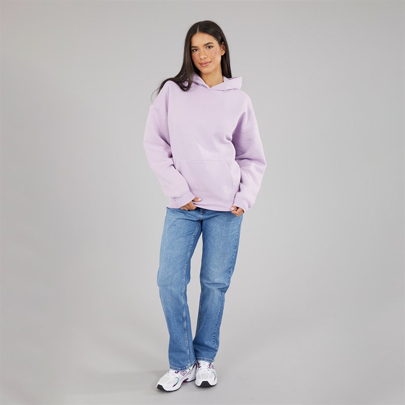 Board Angels Womens Oversized Overhead Hoodie Lilac