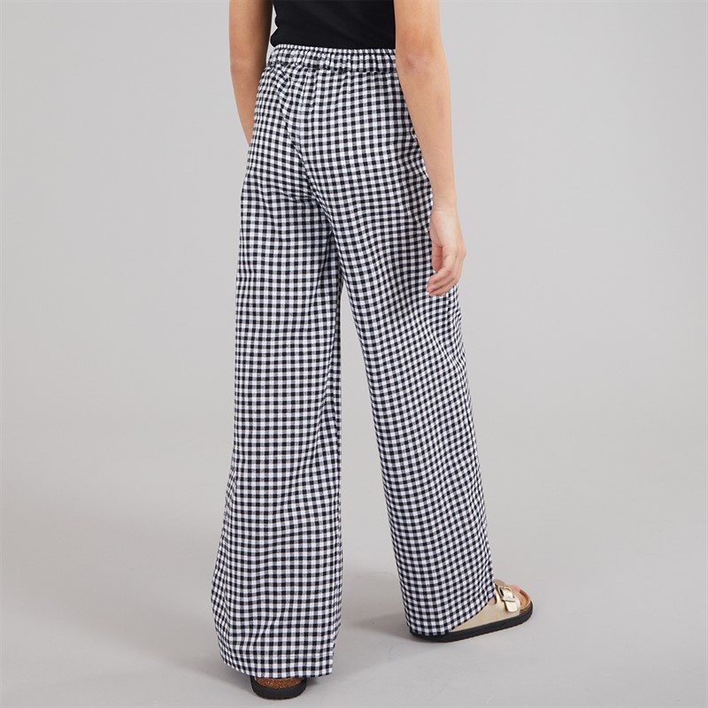 Board Angels Girls Gingham Trousers Black/White