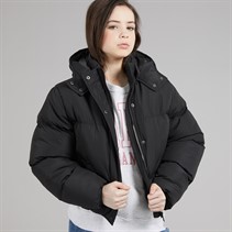 Board Angels Girls Short Puffer Jacket Black