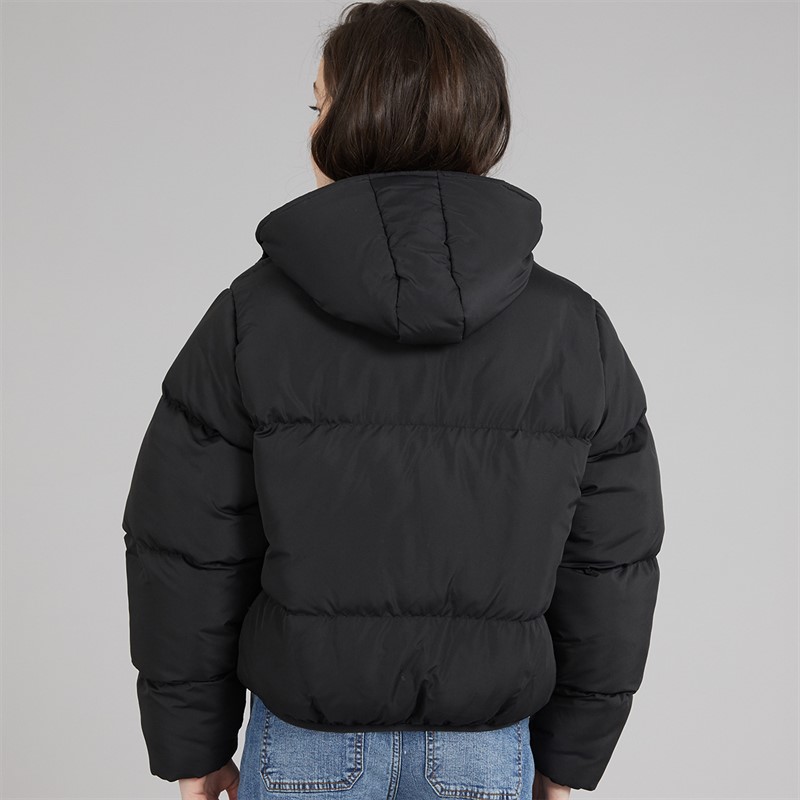 Board Angels Girls Short Puffer Jacket Black