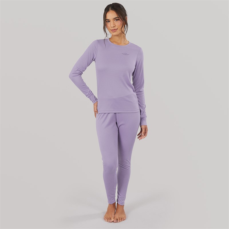 Board Angels Womens Baselayer Set Dusky Purple