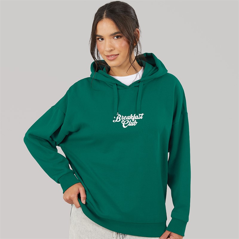 Board Angels Womens Coffee And Cake Hoodie Evergreen