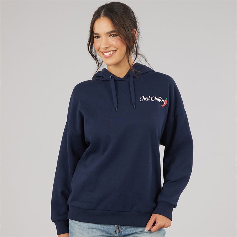 Board Angels Womens Chilli Hoodie Salute Navy