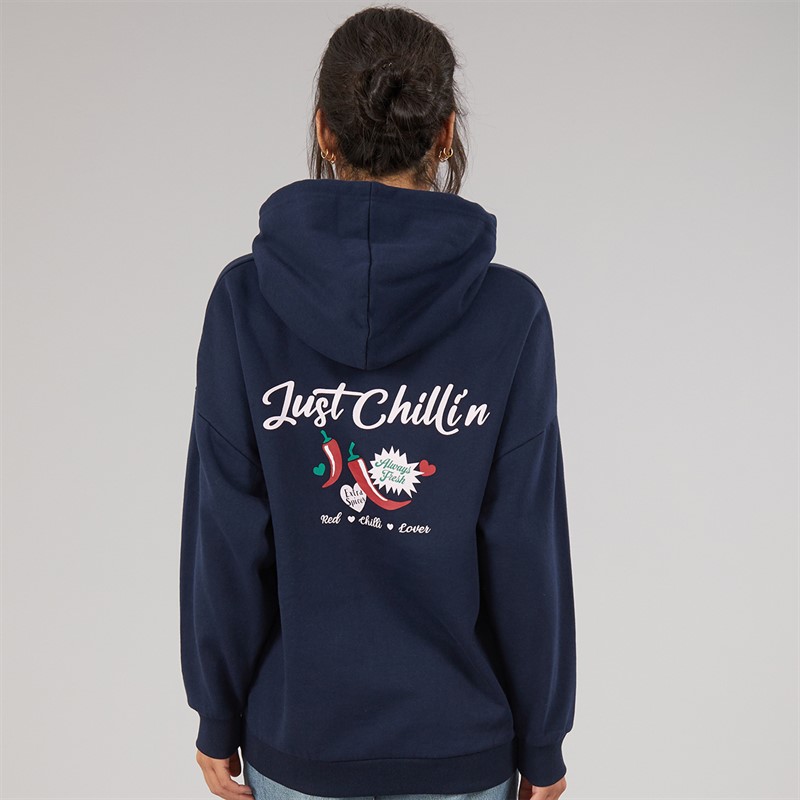 Board Angels Womens Chilli Hoodie Salute Navy
