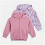 Board Angels Girls Two Pack Zip Through Hoodies Orchid Petal/Pink