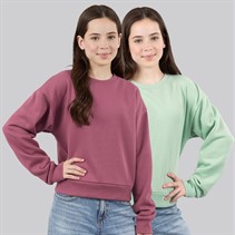 Board Angels Girls Two Pack Wild And Free Sweatshirts Purple/Sage