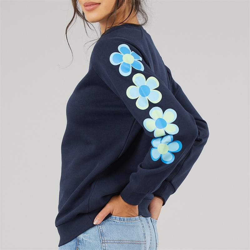 Board Angels Womens Crew Neck Sweatshirt Navy