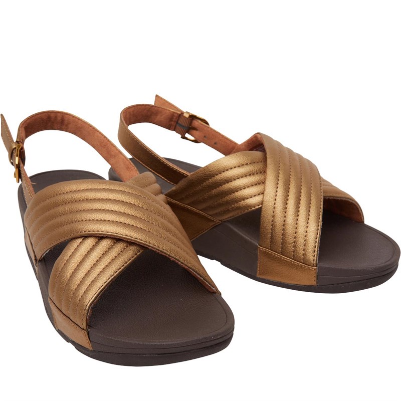 Buy FitFlop Womens Lulu Padded Sandals Bronze