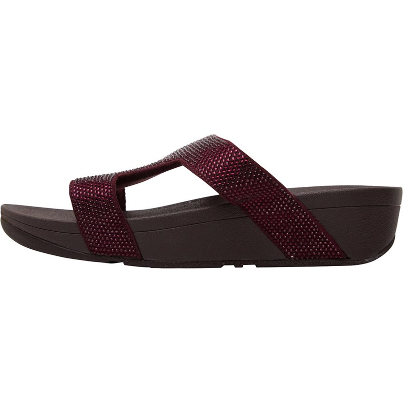 FitFlop Womens Marli Slides Wild Aubergine