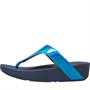Fitflop Womens Lottie Irridescent Scale Toe-Thongs Sea Blue