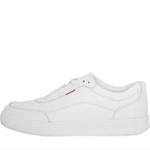 FitFlop Mens Rally X Leather Trainers White