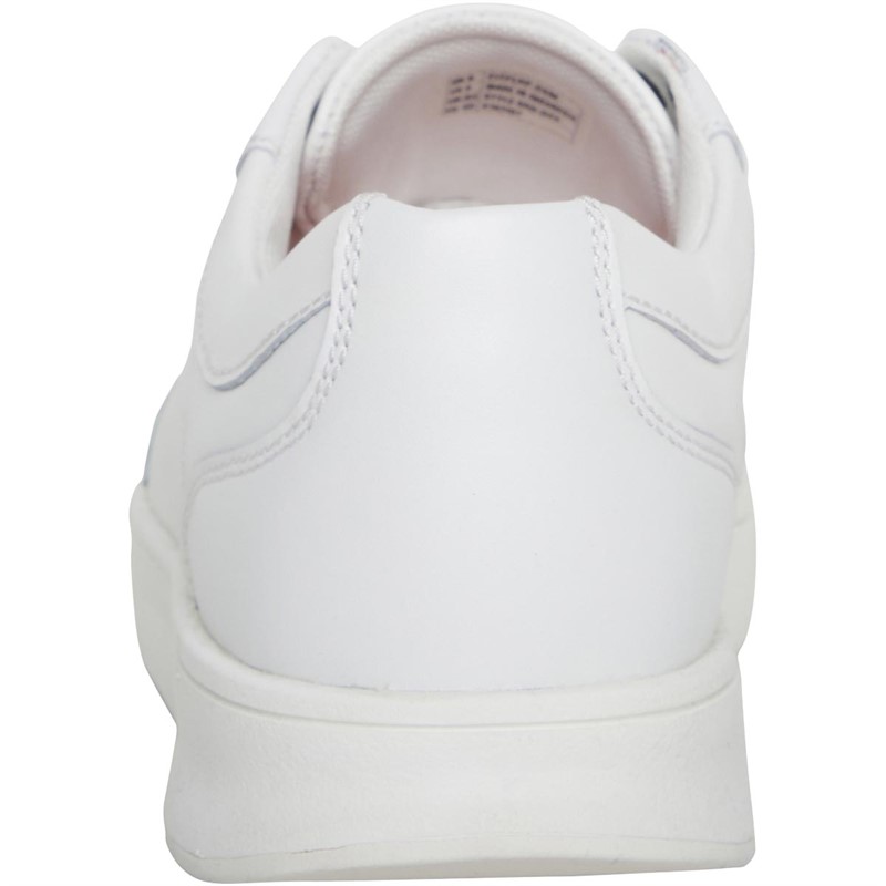 FitFlop Mens Rally X Leather Trainers White