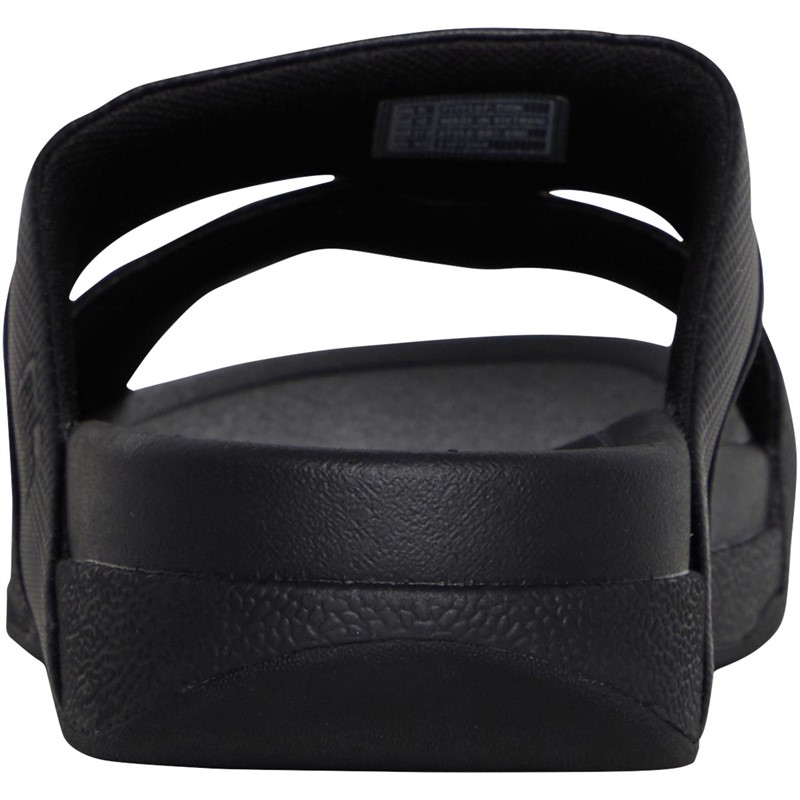 FitFlop Mens Cameron Embossed Slide Sandals All Black