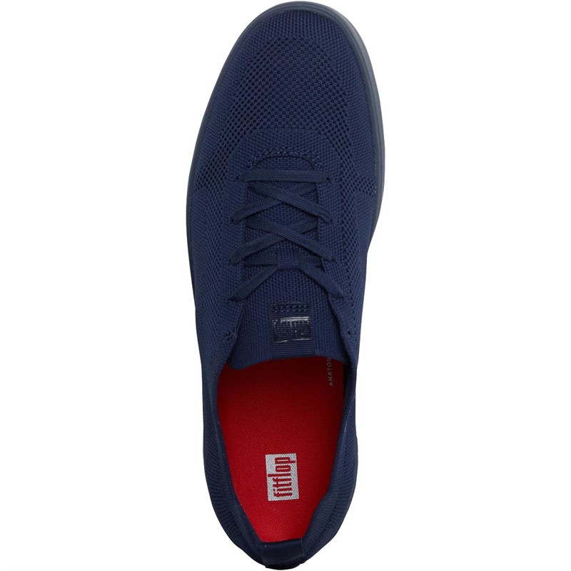 FitFlop Mens Rally Multi-Knit Trainers Midnight Navy