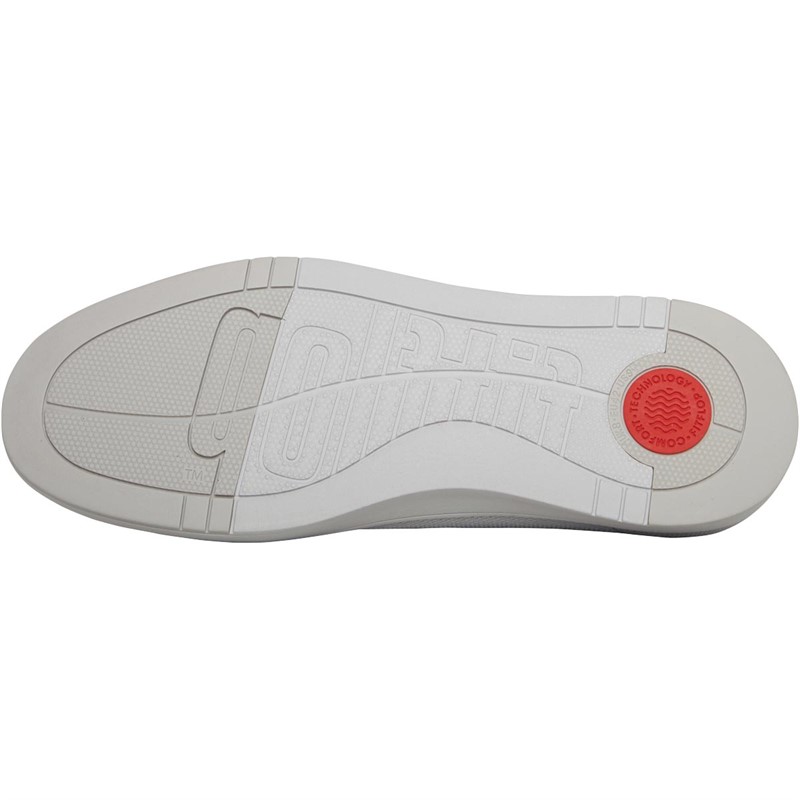 FitFlop Mens Rally Multi-Knit Trainers Soft Grey