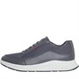 FitFlop Mens Frey Textile Trainers Pewter Grey