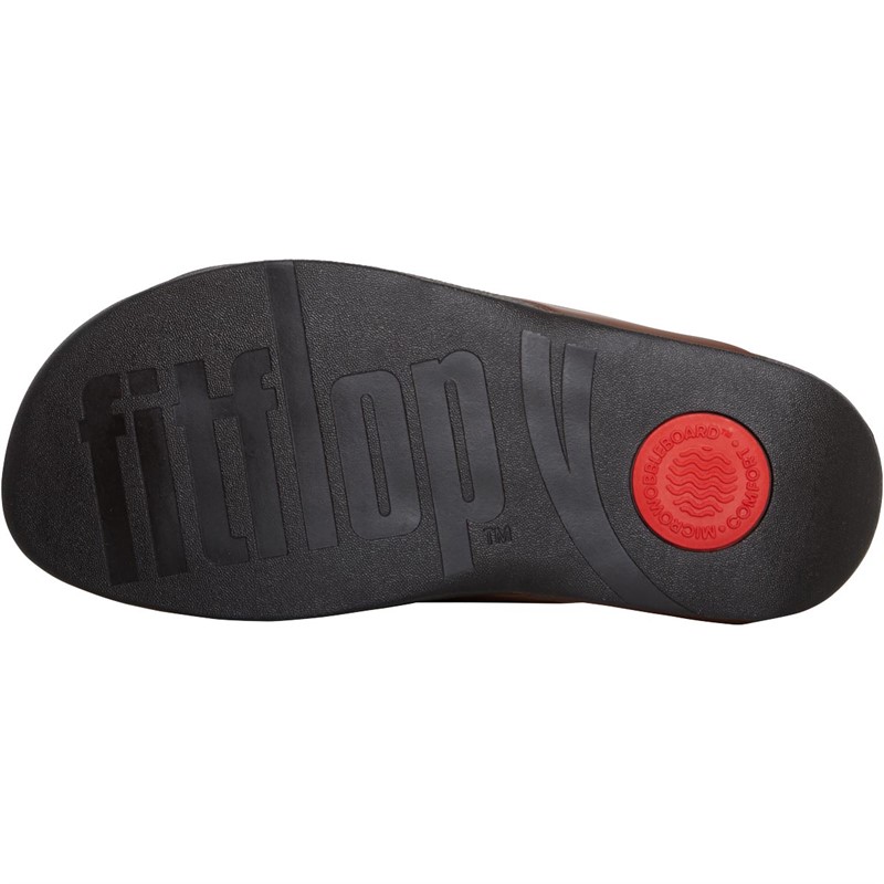 FitFlop Mens Surfer Toe-Post Sandals Cappuccino