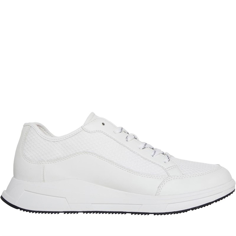 FitFlop Mens Frey Textile Trainers Urban White