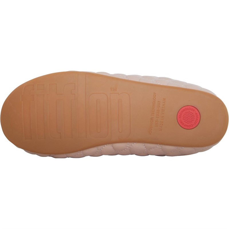FitFlop Womens Chrissie Padded Slippers Beige