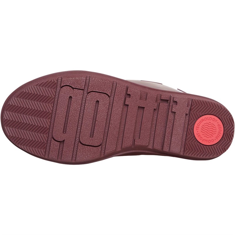 FitFlop Womens Wonderwelly Tall Wellies Oxblood Red