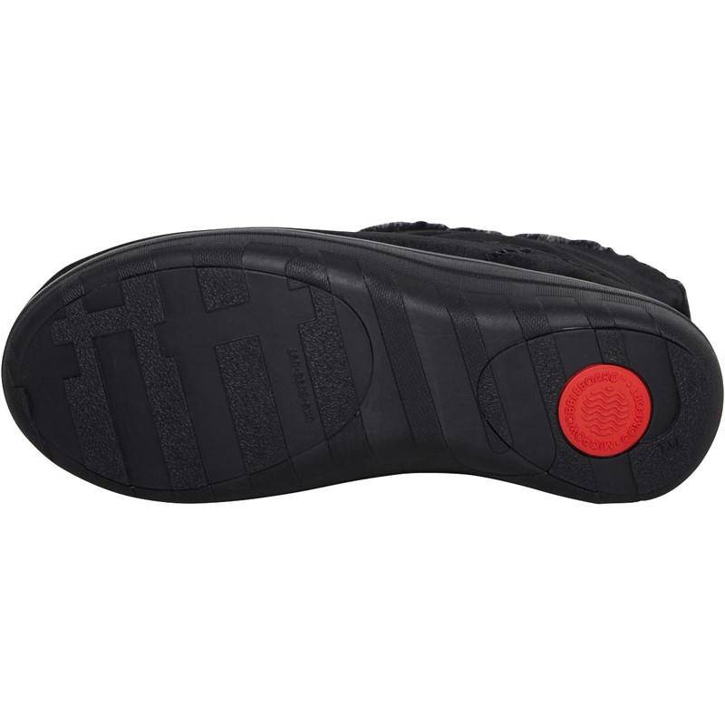 FitFlop Womens Mulkluk Shortsy III Boots All Black