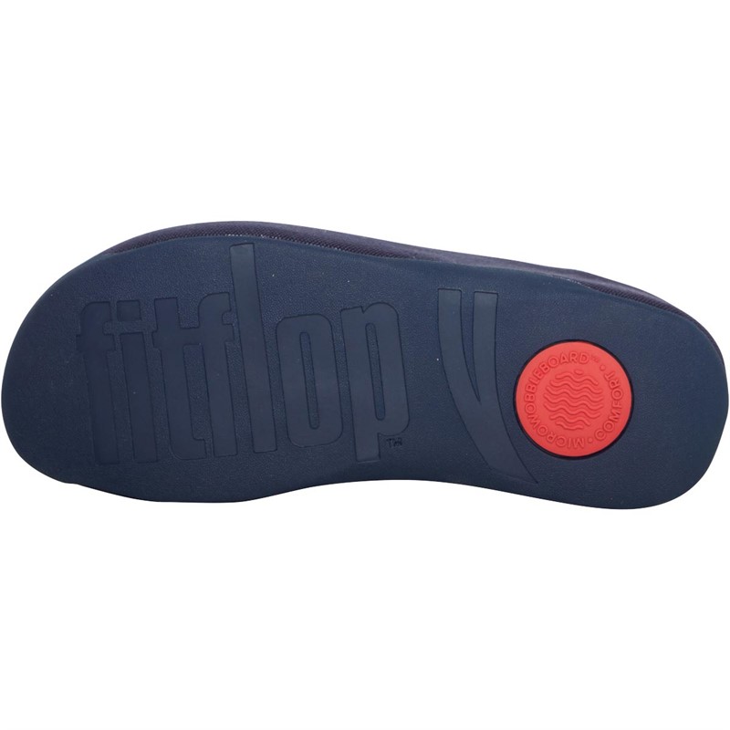 FitFlop Womens Shuv Canvas Clog Slippers Midnight Navy