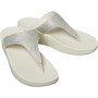 FitFlop Womens Lulu Crystal Embellished Toe Post Sandals Cream