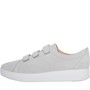 FitFlop Womens Rally Strap Suede Trainers Soft Grey