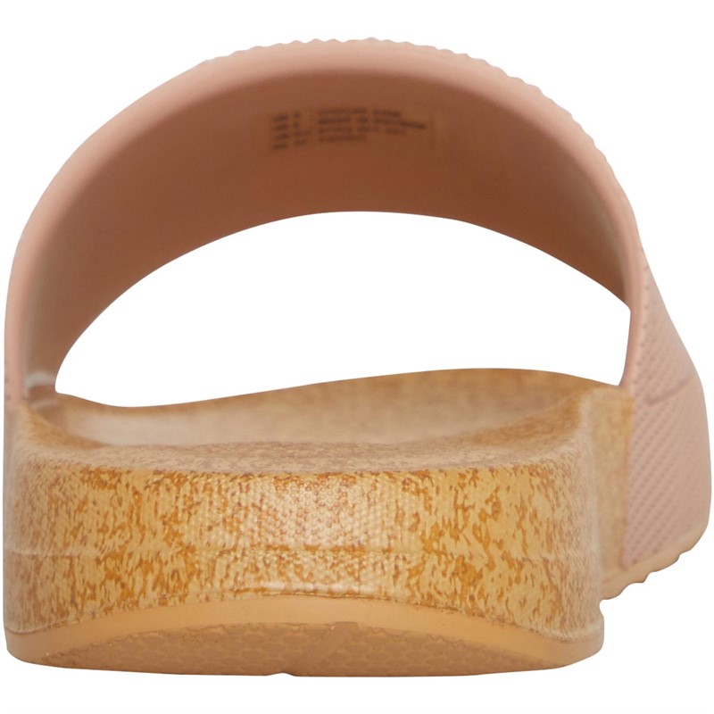 FitFlop Womens iQushion Cork Printed Slides Beige
