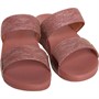 FitFlop Womens Lulu Glitz Slide Sandals Warm Rose