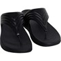 FitFlop Womens Walkstar Leather Toe Post Sandals All Black