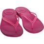 FitFlop Womens iQushion Transparent Flip Flops Fuchsia Rose
