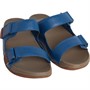 FitFlop Mens Gogh Moc Leather Slides Legion Blue