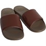 FitFlop Mens IQushion Ergonomic Leather Slides Cappuccino
