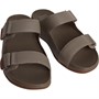 FitFlop Mens Gogh Moc Leather Slides Timberwolf Brown