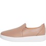 FitFlop Womens Rally Leather Slip-On Skate Trainers Beige