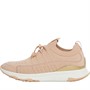 FitFlop Womens Vitamin FF Metal-Pop Knit Trainers Almond Tan/Platino