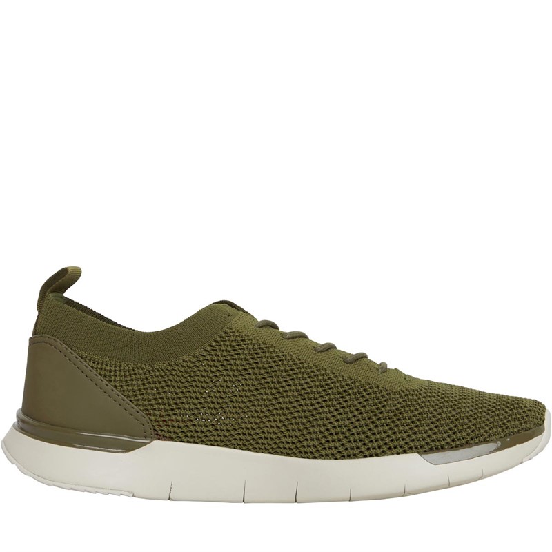 Fitflop Mens Flexknit Trainers Mossy