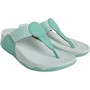 FitFlop Womens Walkstar Finestripe Webbing Toe-Post Sandals Sea Foam Green