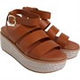 FitFlop Sandales Compensées Eloise Femme Marron