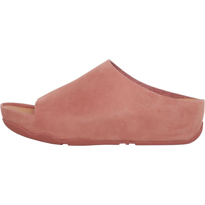 FitFlop Dame Shuv Nubuck Slider Lyserød